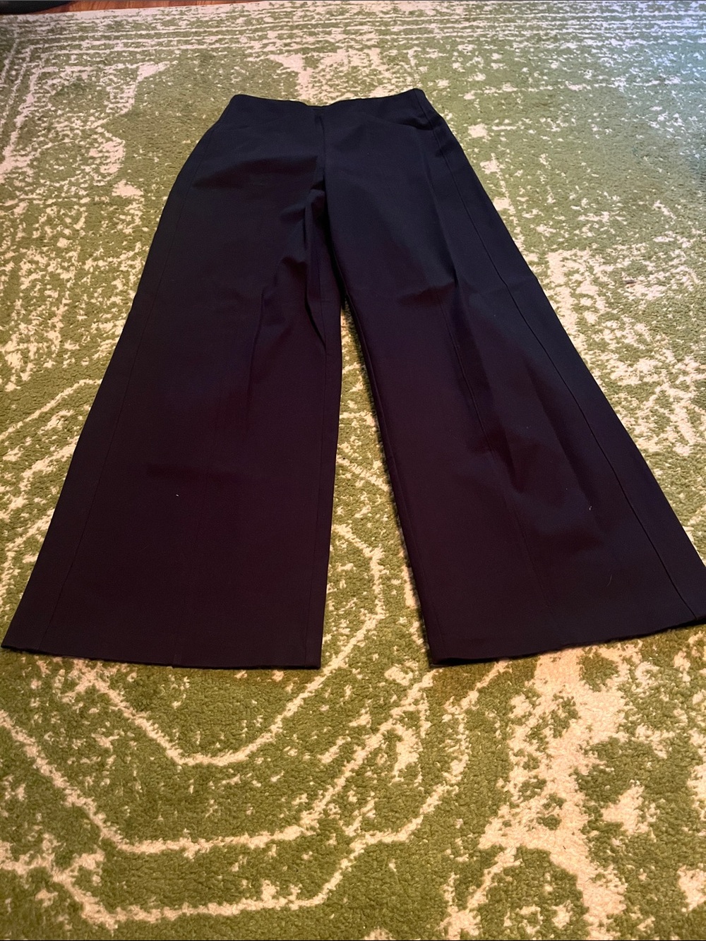Old Navy Women’s High Rise Wide Leg Pull On Pixie Pants Trousers Dark Blue